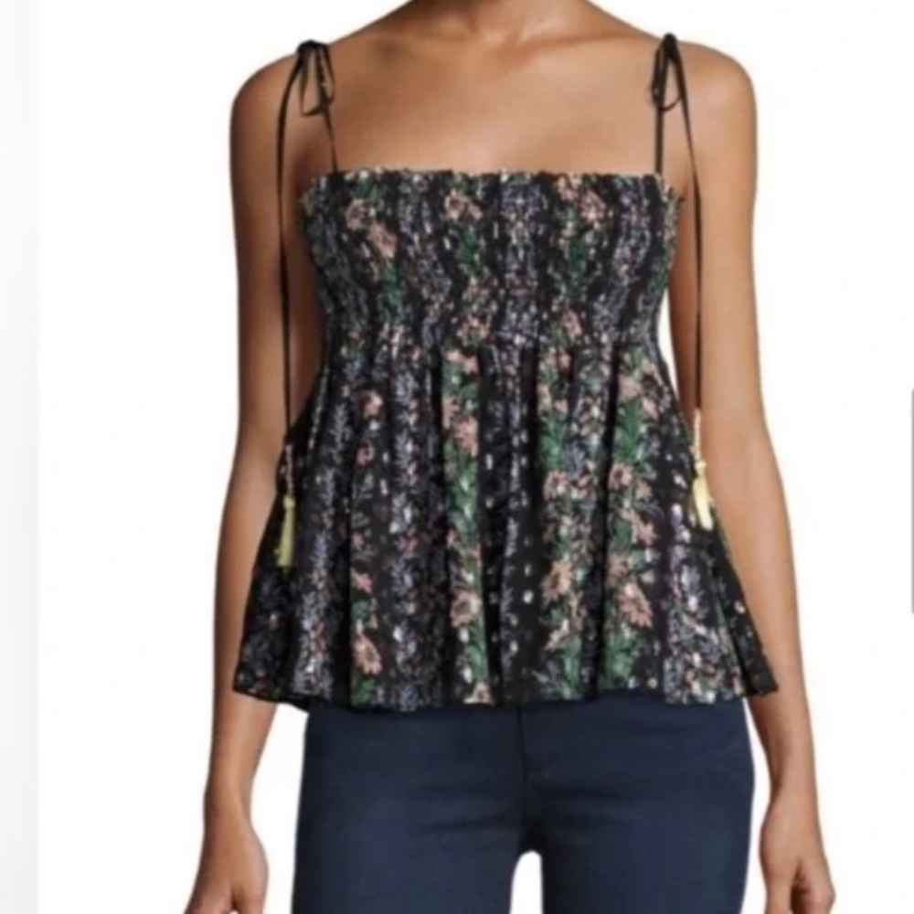 Needle & Thread floral boho top